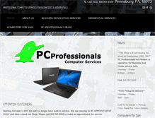 Tablet Screenshot of pcprofessionals.net